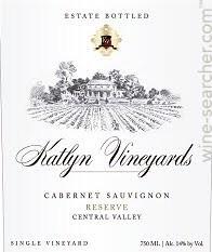 Katlyn Vineyards - Reserve Cabernet Sauvignon (750ml) (750ml)